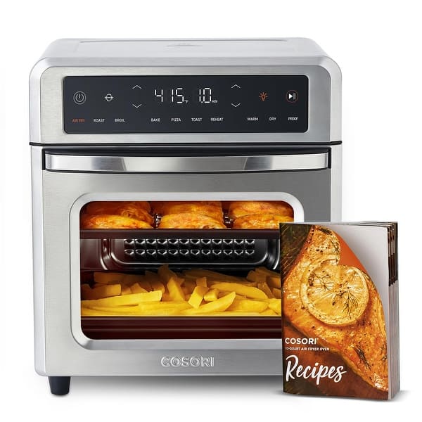 Air Fryer Toaster Oven, Airfryer Fits 8" Pizza, with Rotisserie